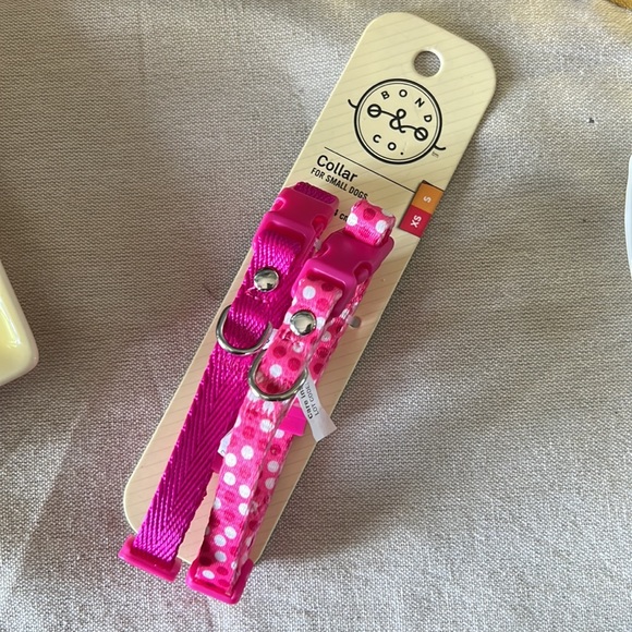 Donating!!!2 Pink Bond & Co. Small Dog Collars - Picture 2 of 8